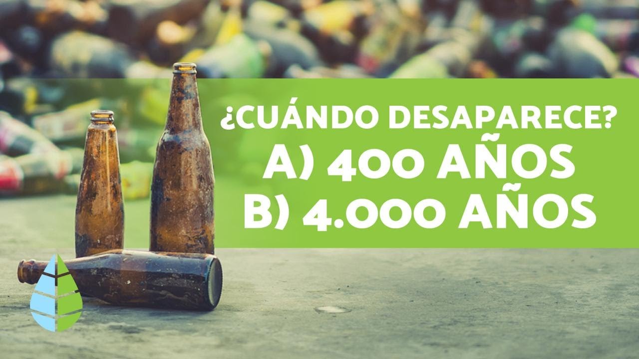 cuanto tarda en degradarse el vidrio