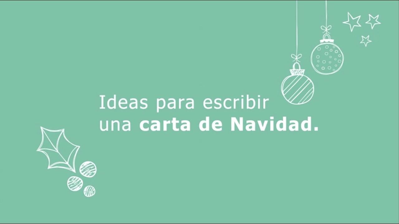 que se puede escribir en una carta de navidad