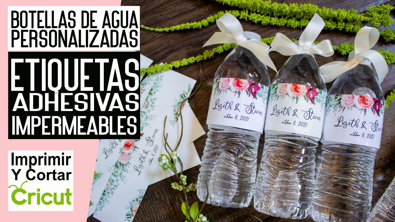 botellas de agua personalizadas para boda
