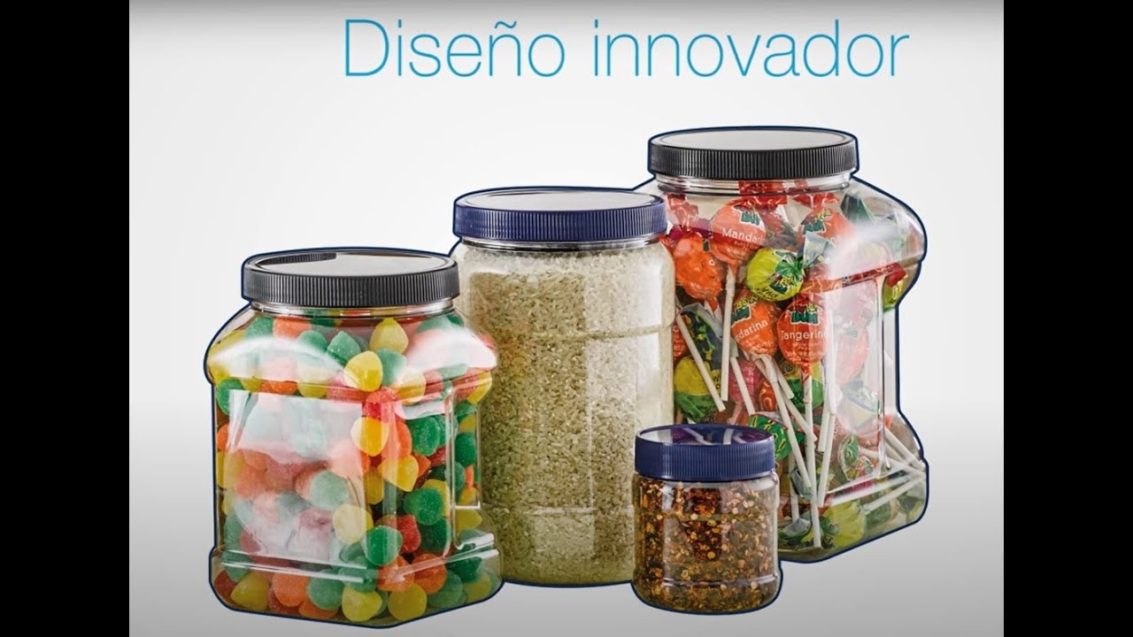botes de plastico transparente con tapa