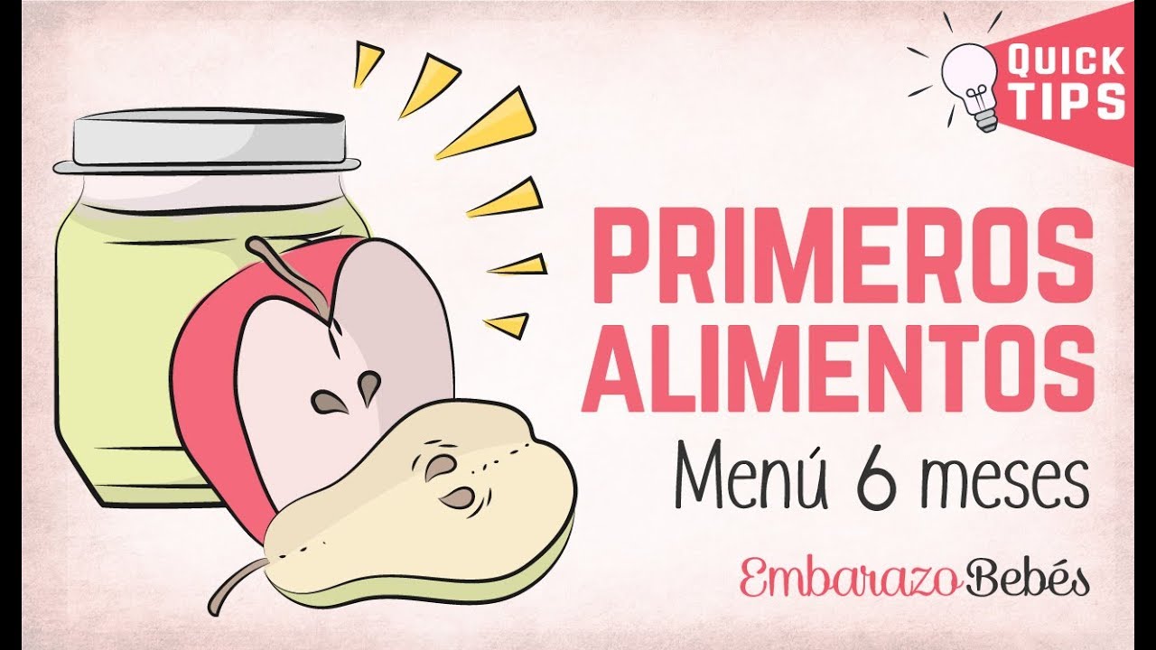 cena para bebe de 6 meses