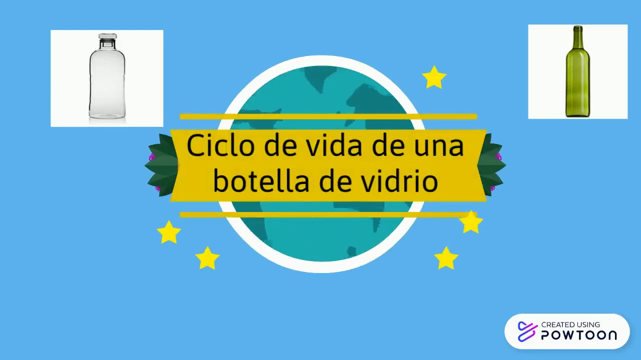 ciclo de vida de una botella de vidrio