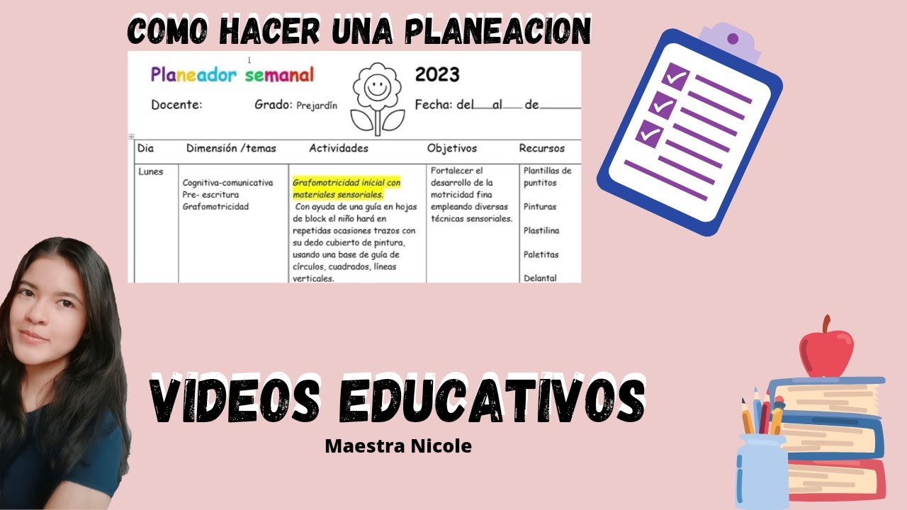 como elaborar un plan de trabajo para preescolar