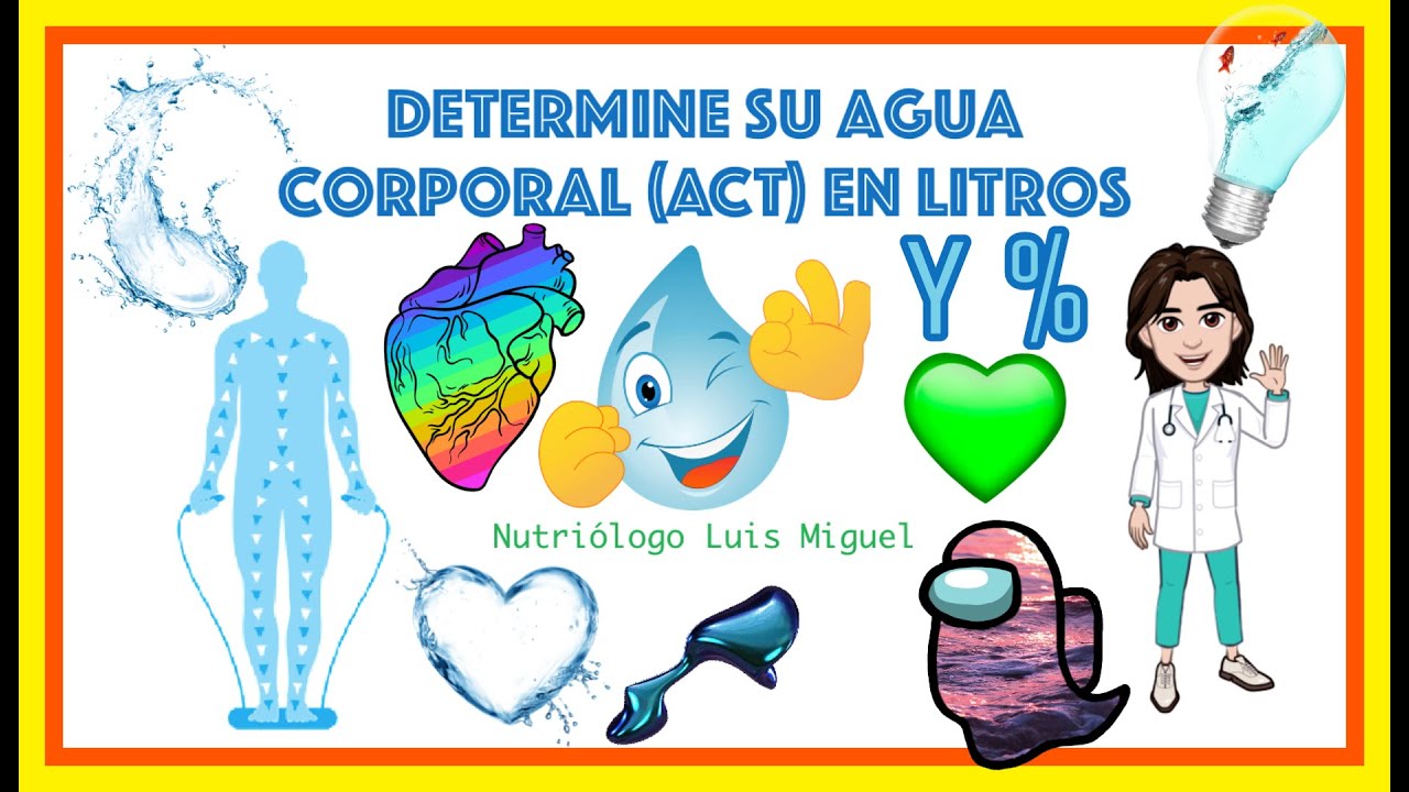 como sacar el porcentaje de agua en el cuerpo