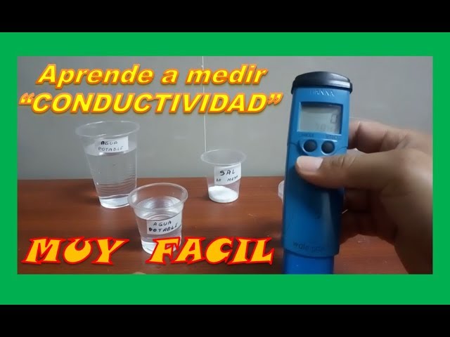 como se mide la conductividad en el agua