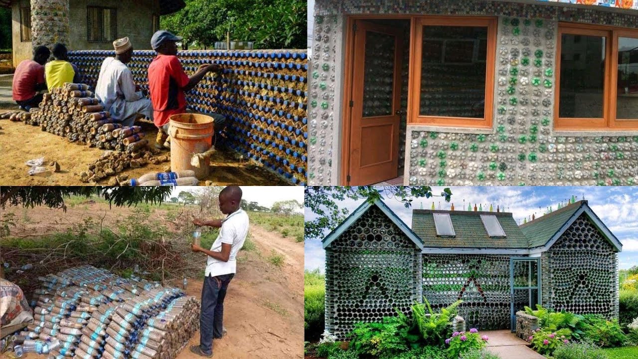 construccion de casas con botellas pet