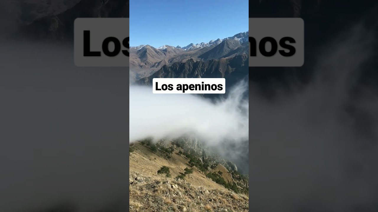 cordillera que atraviesa italia de norte a sur