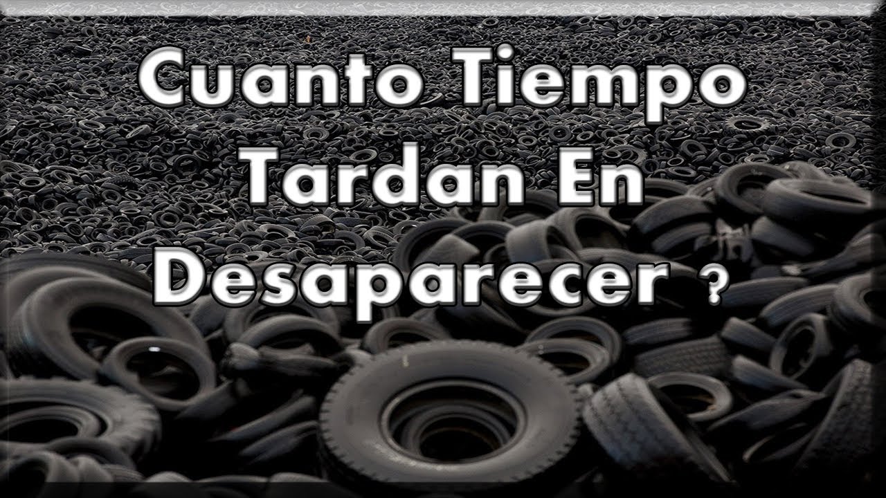 cuanto tarda en desintegrarse una llanta