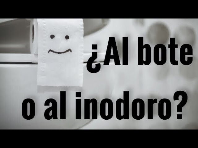 deposita el papel en el bote
