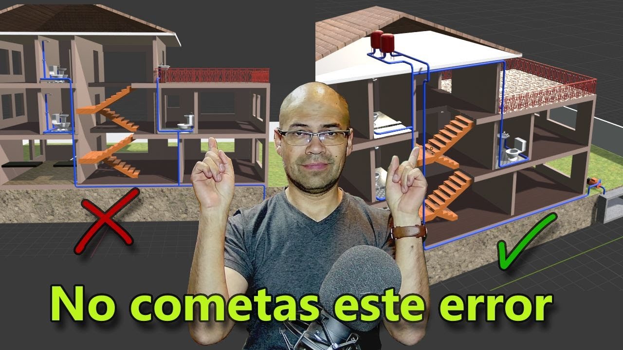distribución de agua en una casa