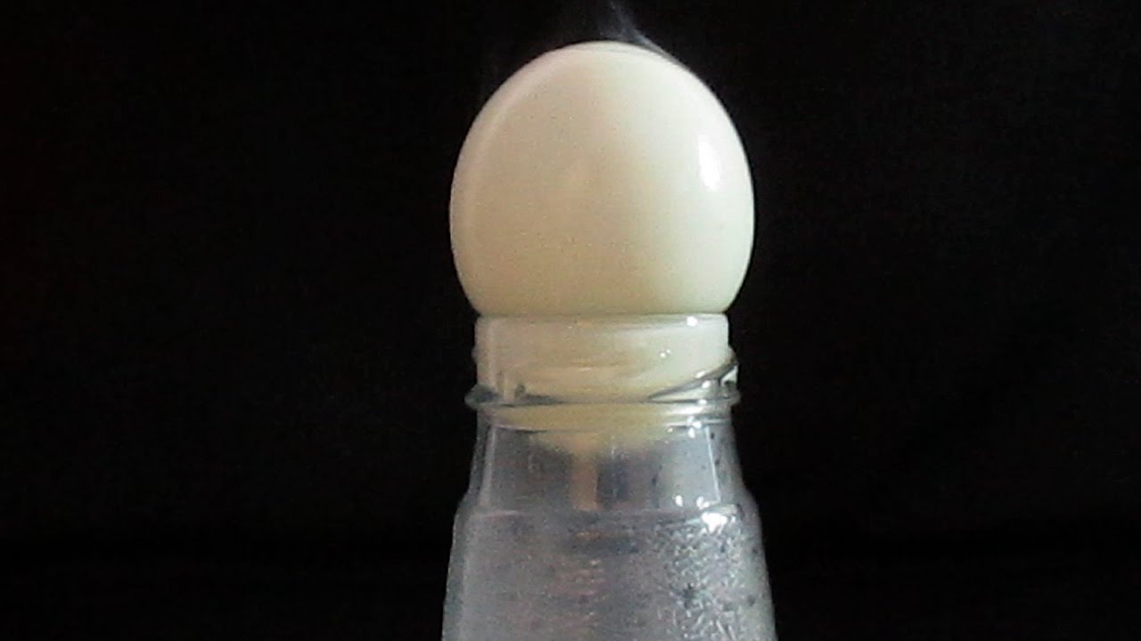 experimento del huevo en la botella