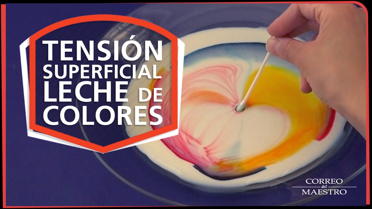 explicacion del experimento leche de colores