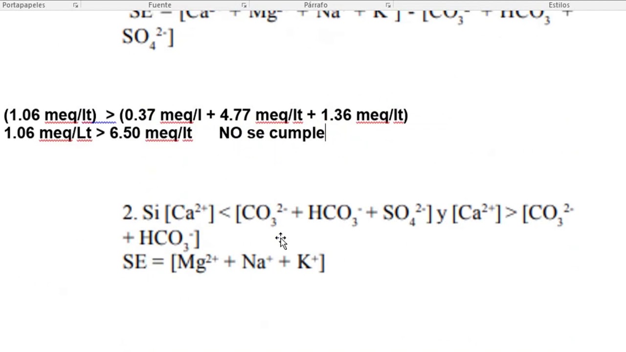 formula para calcular la salinidad del agua