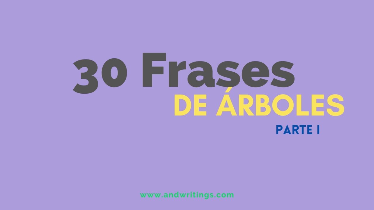 frases sobre la tala de arboles