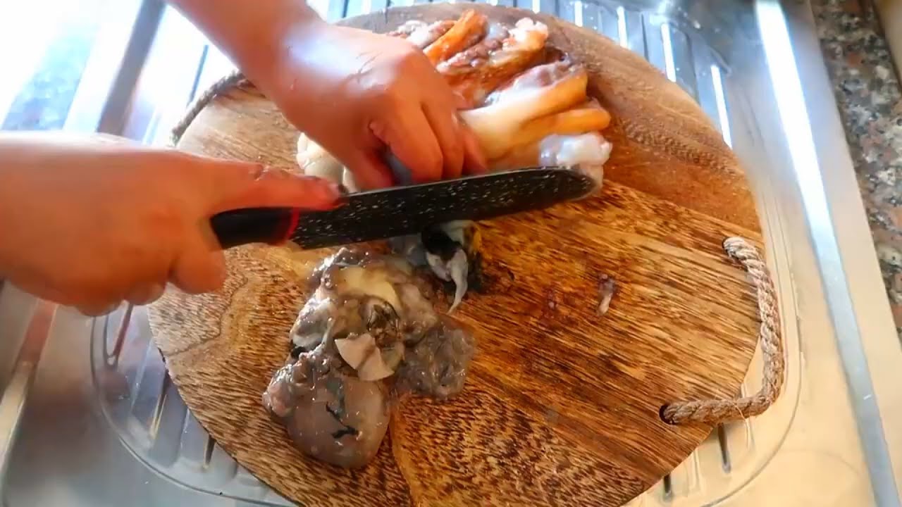 la cabeza del pulpo se come