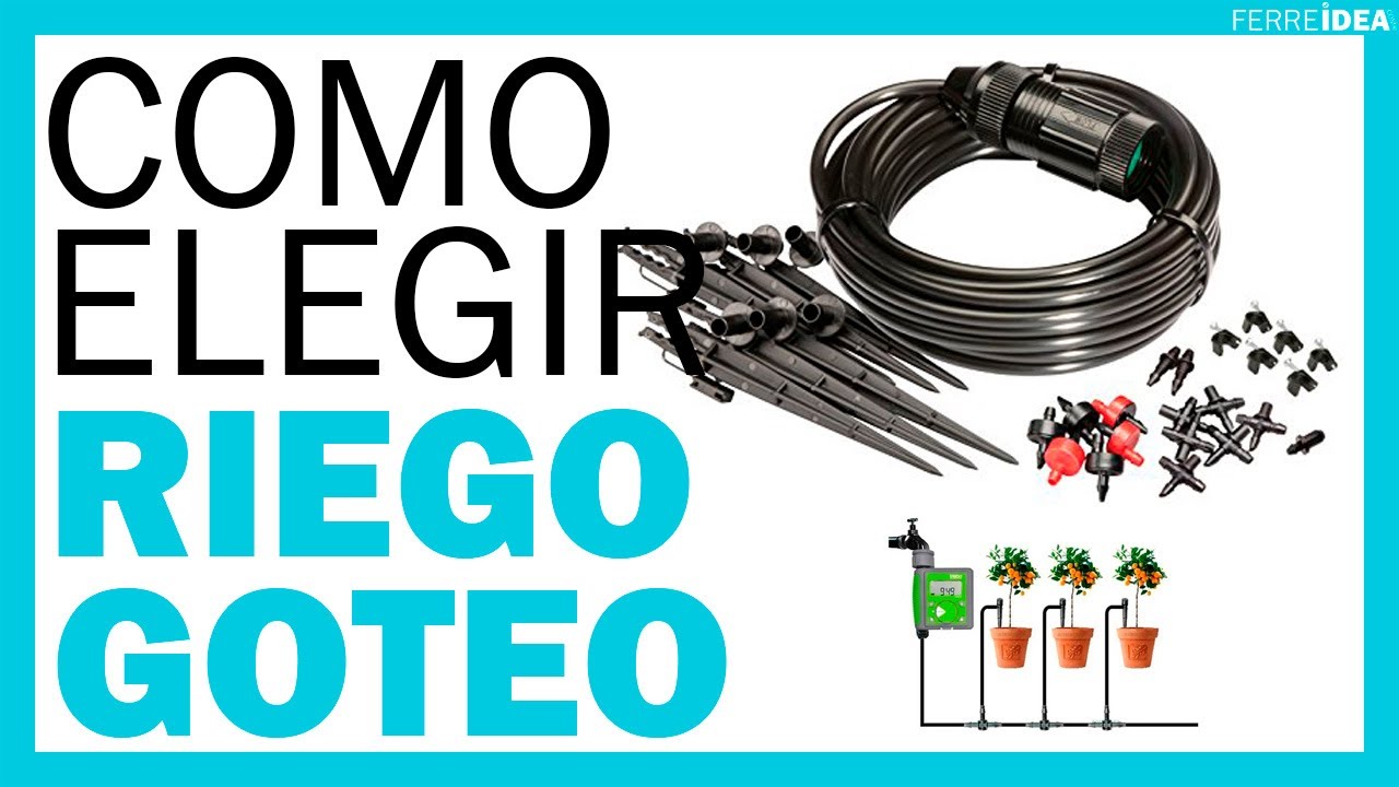 sistema de riego tecnificado por goteo