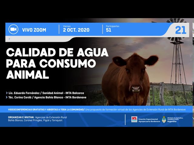 valores de referencia de agua para consumo animal