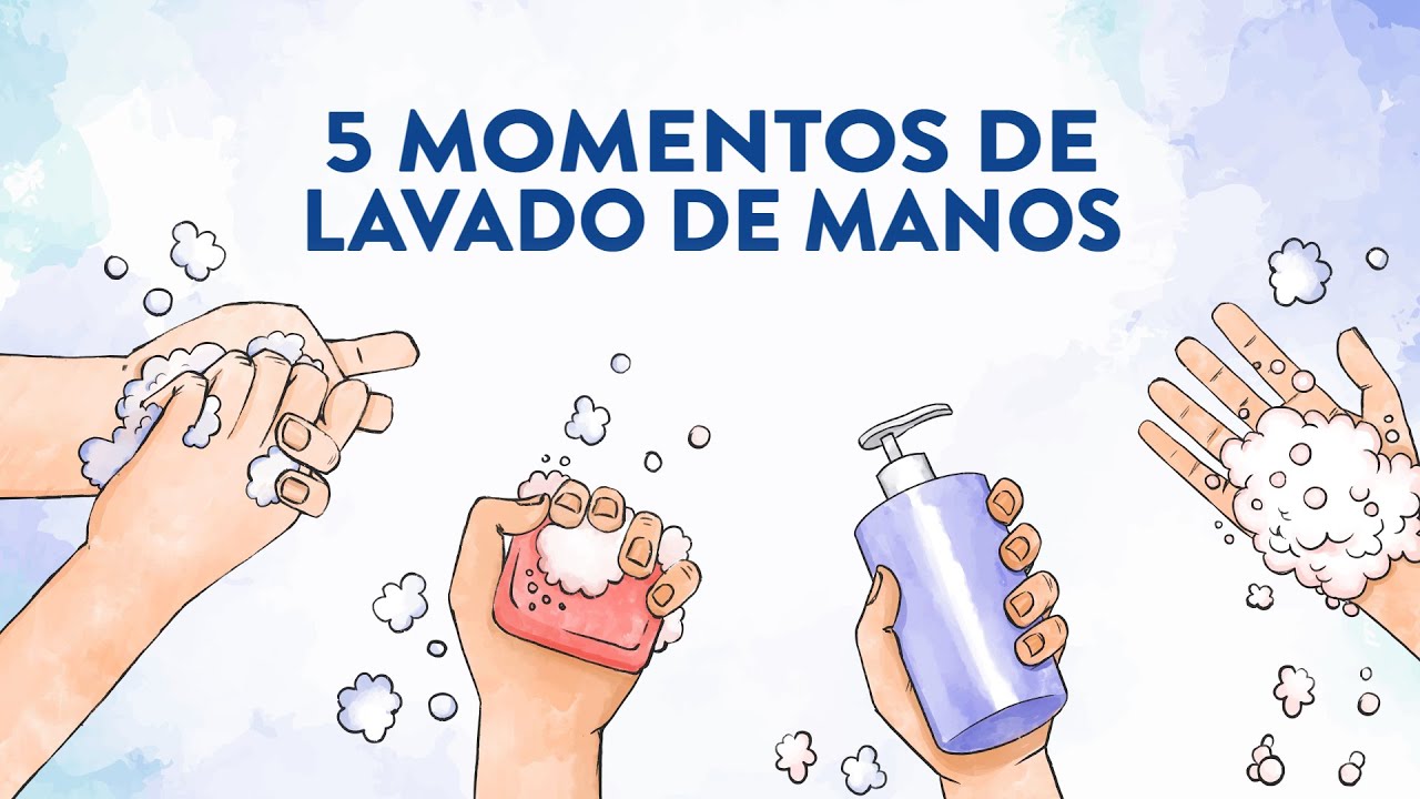 5 momentos antes del lavado de manos