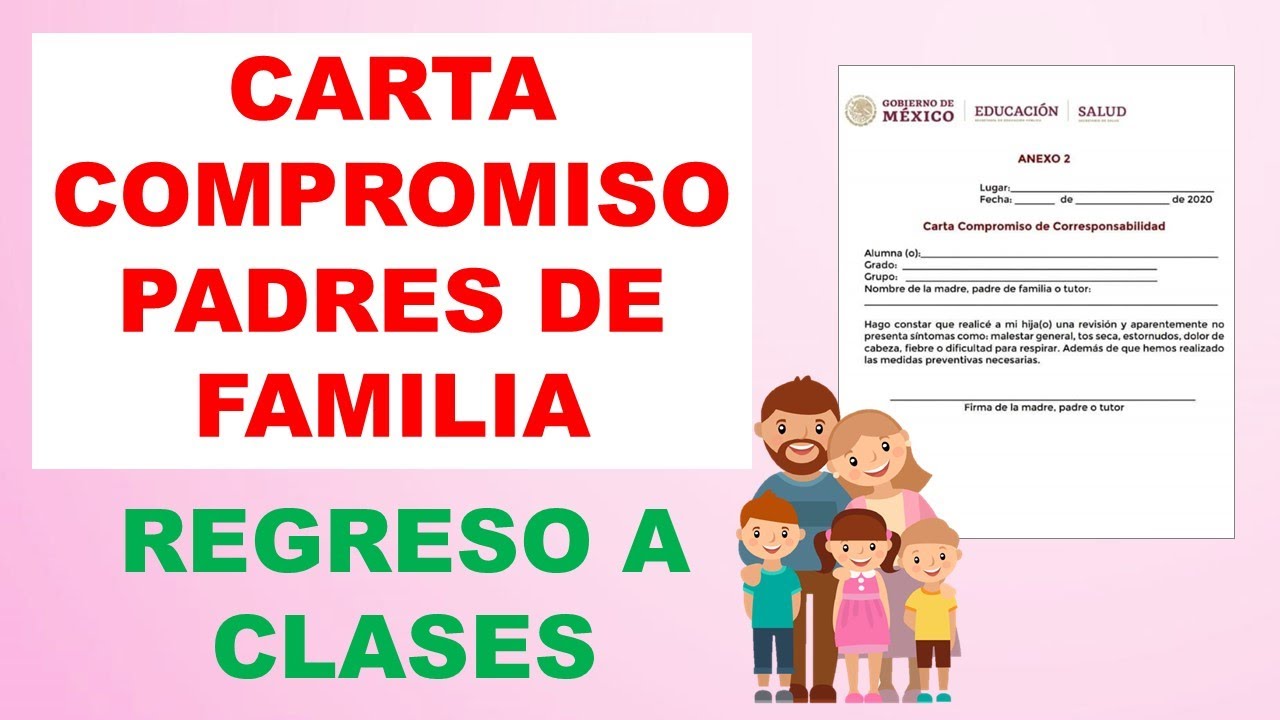 carta compromiso de padres de familia para el año escolar