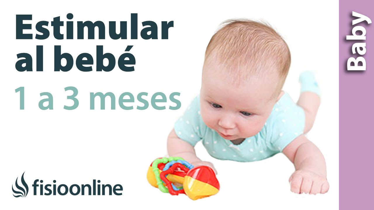 cómo estimular a un bebé de 3 meses