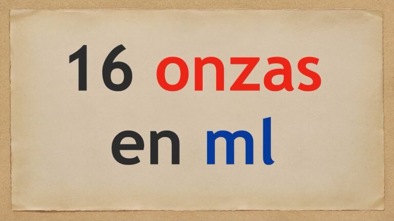 ¿Cuánto Equivale 16 Onzas en Litros? Conversión Sencilla y Rápida ...