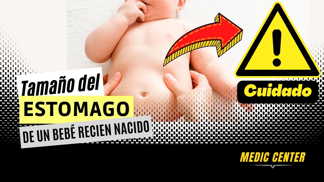 cuanto mide el estomago de un bebe de 6 meses