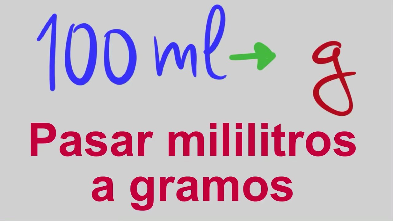cuanto son 2 ml en gramos