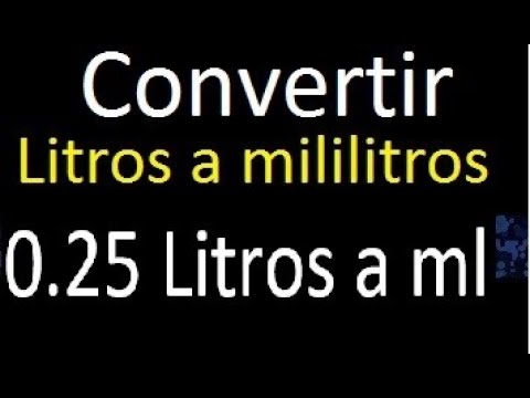 cuanto son 25 mililitros de agua