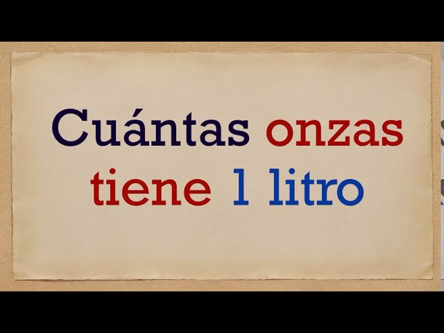 cuanto son 50 onzas en litros
