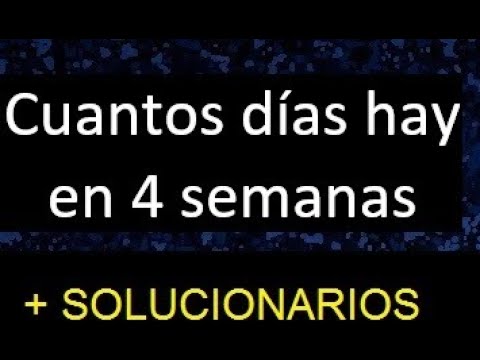 cuantos son 4 semanas en meses