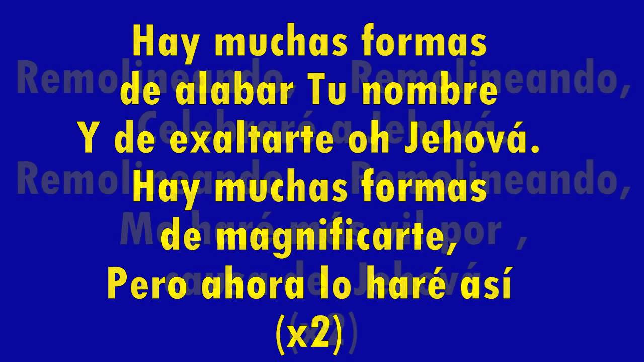hay muchas formas de alabar tu nombre acordes