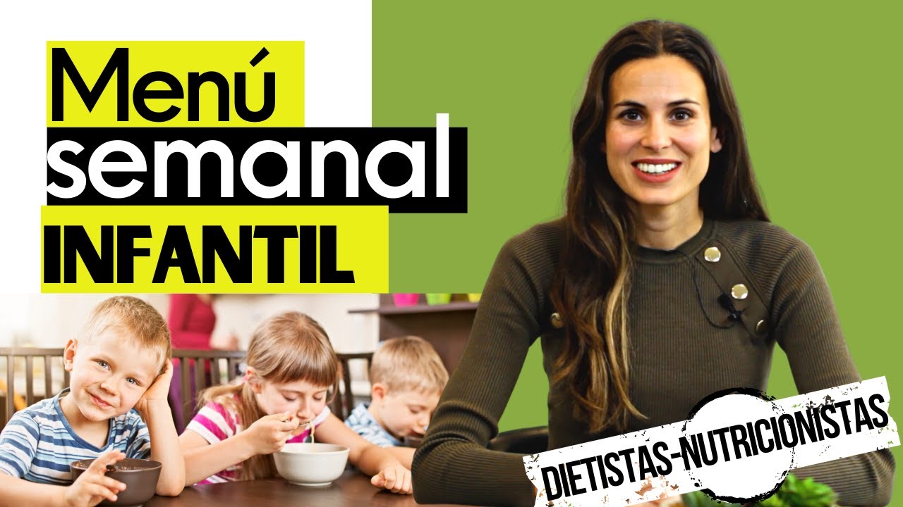 menu para niños de 2 a 3 años