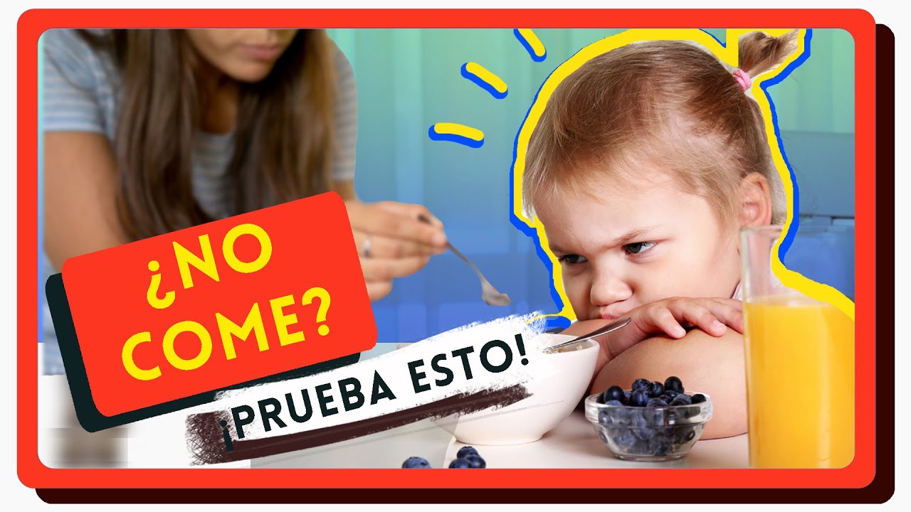 niño de un año no quiere comer
