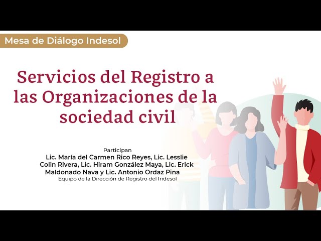 registro federal de las organizaciones de la sociedad civil osc