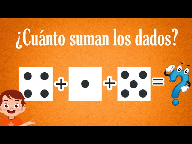 sumas con dados para primer grado