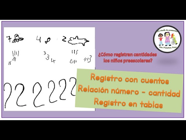 actividades de registro de cantidades para preescolar