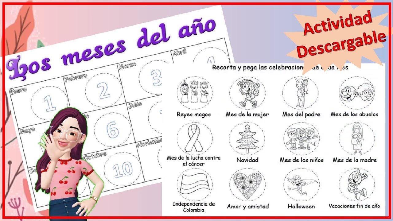 actividades sobre los meses del año para niños