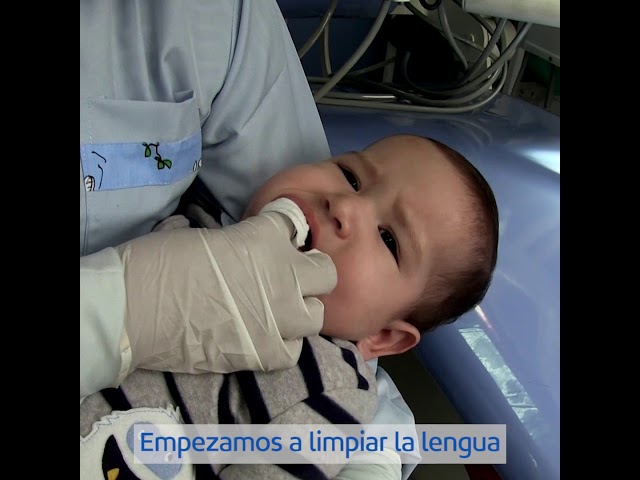 como lavarle la boca a un bebe