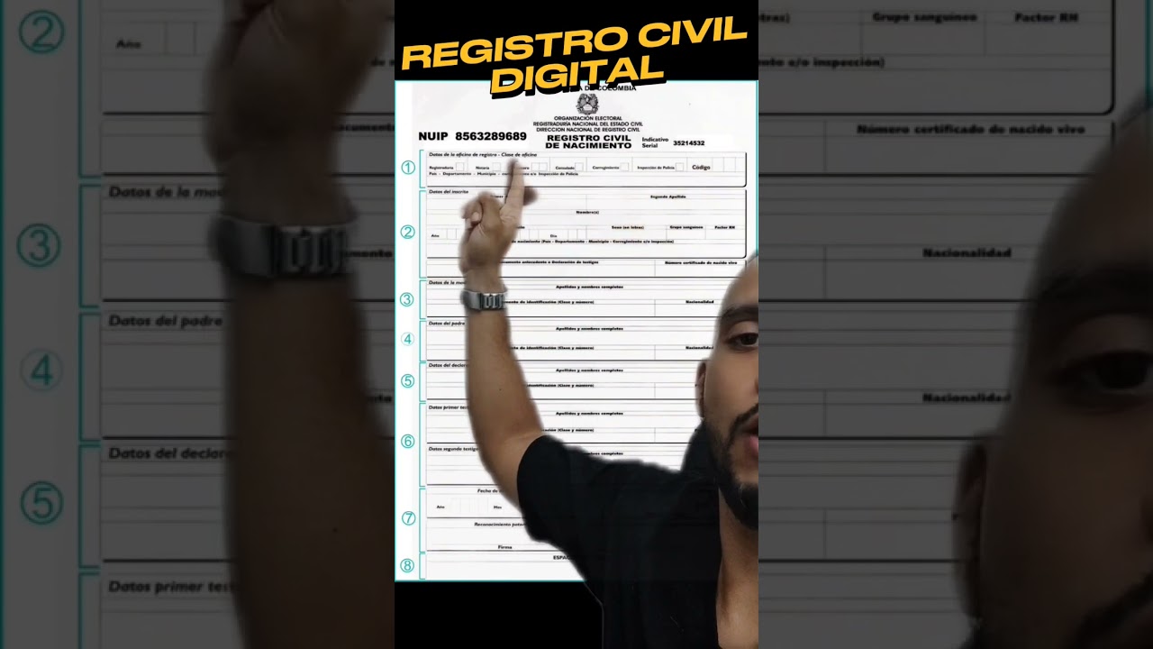 como se integra el registro civil