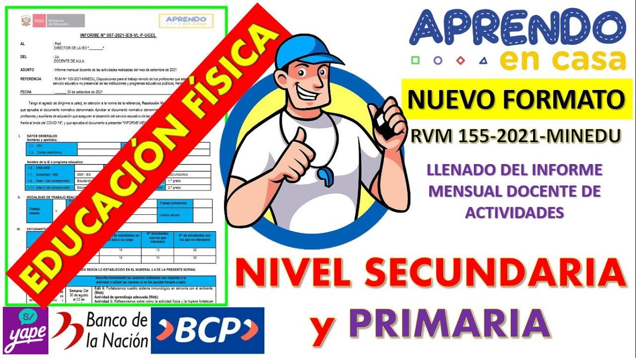 informe individual de educacion fisica nivel inicial