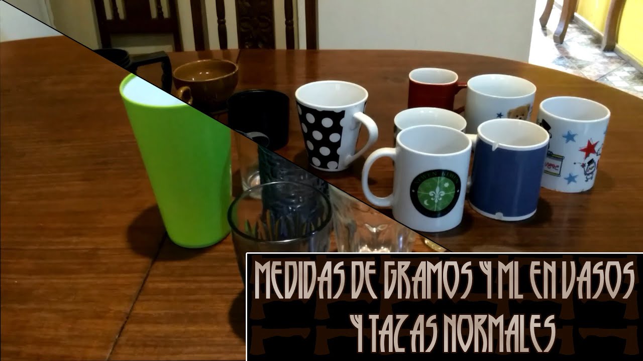 medida en ml de un vaso