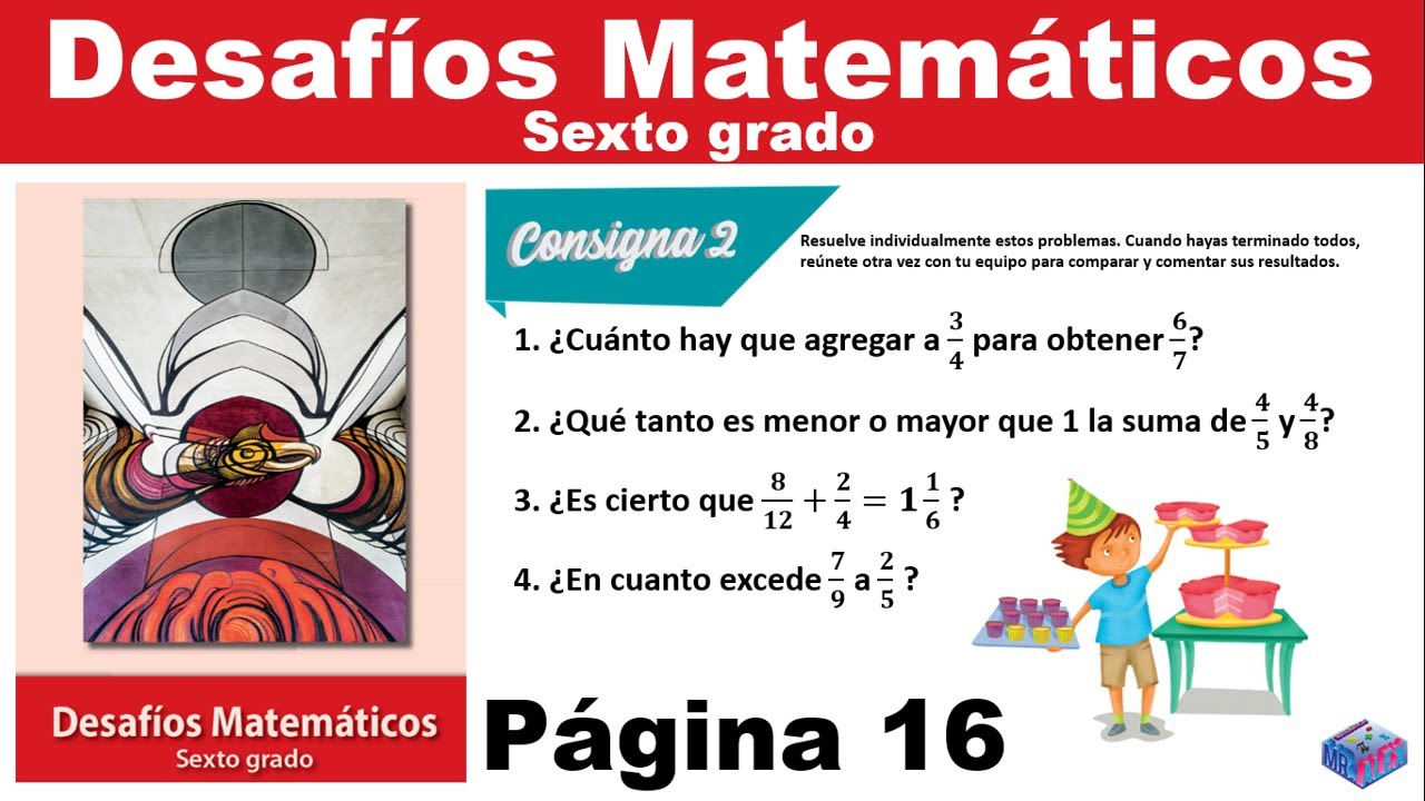 pagina 16 de matematicas sexto grado
