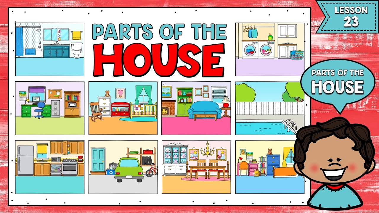 partes de la casa para completar