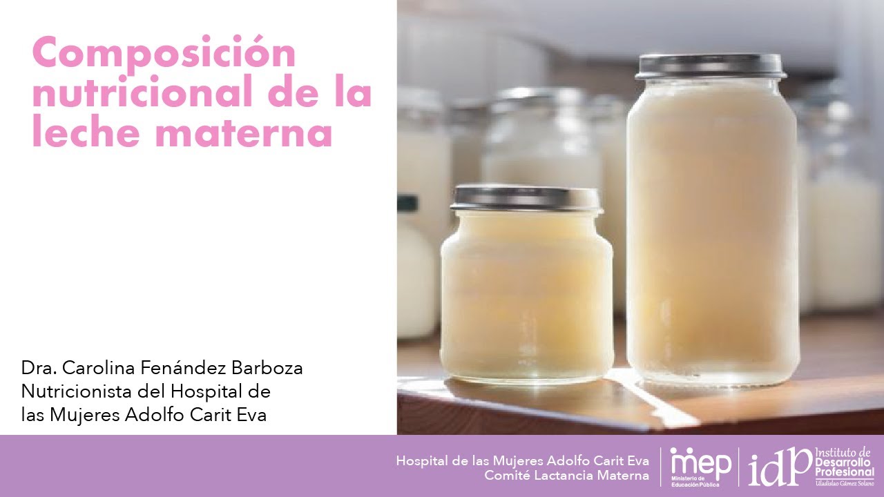 tipos de leche materna duracion y contenido nutricional